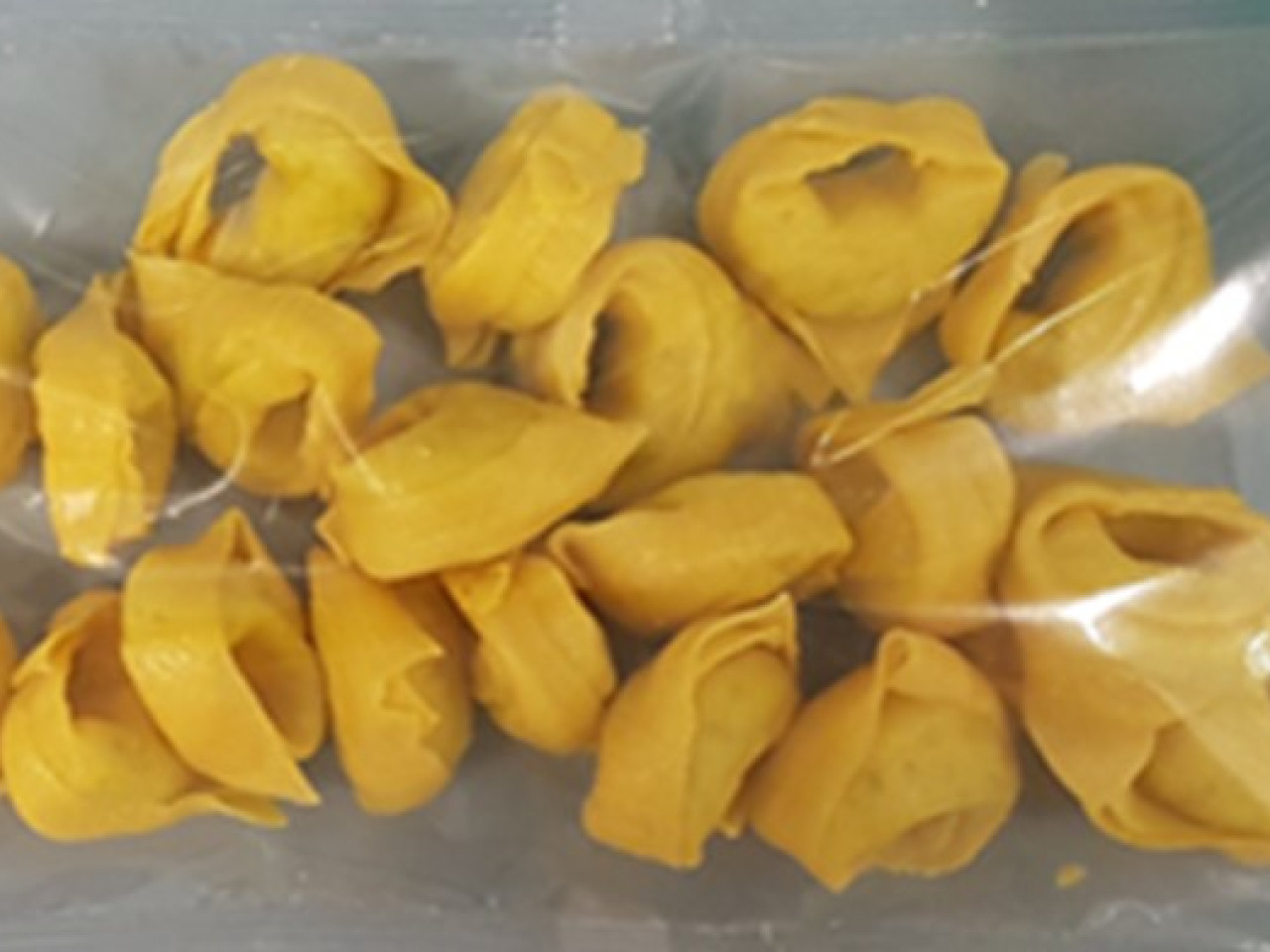 Samples of fresh filled pasta