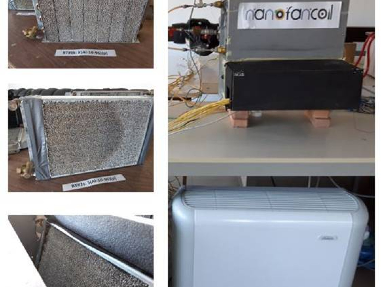 Ventilconvettore per HVAC con batteria a schiuma metallica