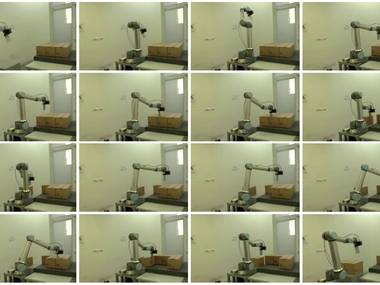 Sequenza dell'operazione di estrazione di un prodotto da un pallet omogeneo. Sequenza dell'operazione di estrazione di un prodotto da un pallet omogeneo.